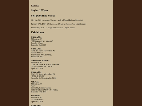 CV screenshot