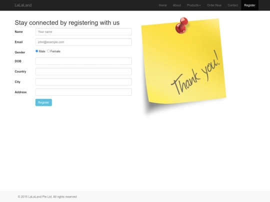register screenshot
