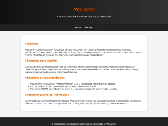 mclaren screenshot