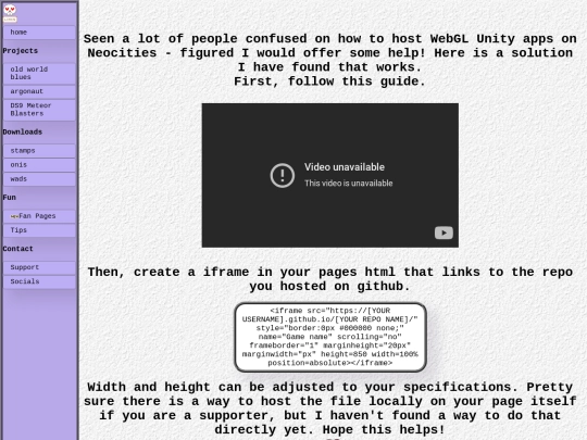 tips_how_to_host_webgl_on_neocities screenshot