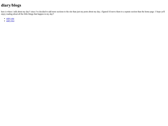 diary screenshot