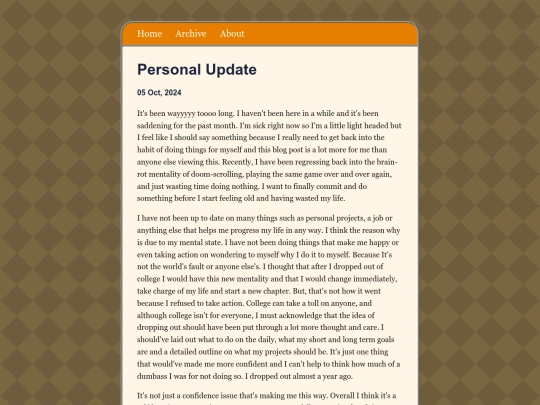 posts/2024-10-05-Personal-Update screenshot