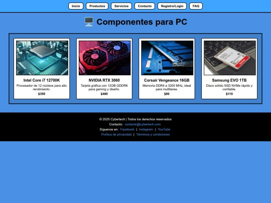 componentes screenshot