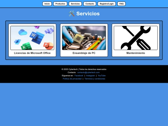 servicios screenshot
