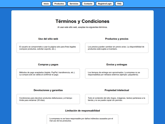 terminos screenshot