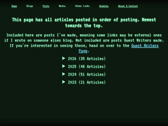 Archive screenshot