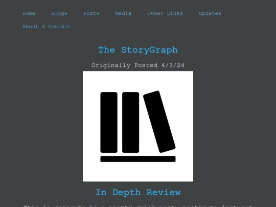 Blogs/Books/Storygraph screenshot