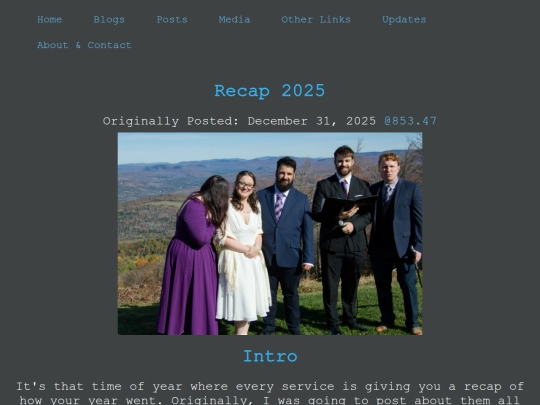 Blogs/Life/Recap_2025 screenshot