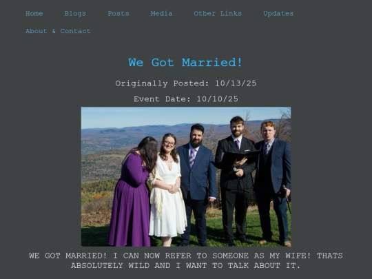 Blogs/Life/Wedding screenshot