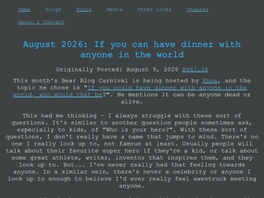 Blogs/Rotator/Bear_Blog_Carnival/26_08_Dinner screenshot
