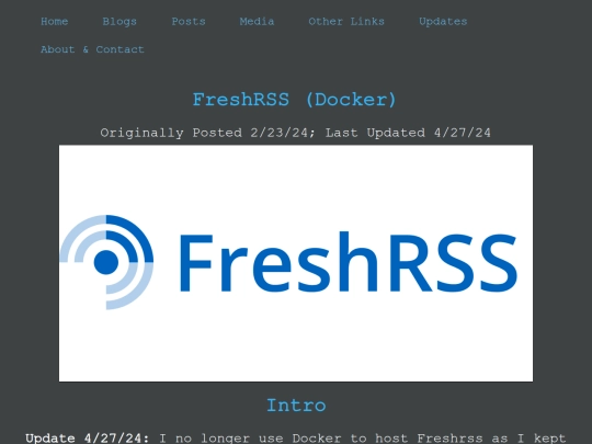 Blogs/Technology/Instructional/FreshRSS screenshot