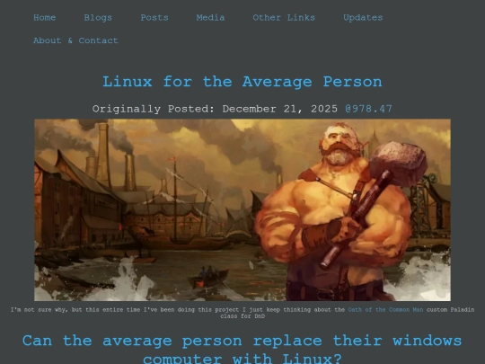 Blogs/Technology/Instructional/Linux_for_the_common_person screenshot