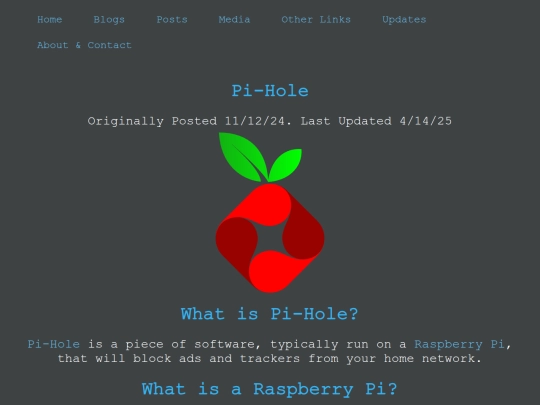 Blogs/Technology/Instructional/Pi-hole screenshot