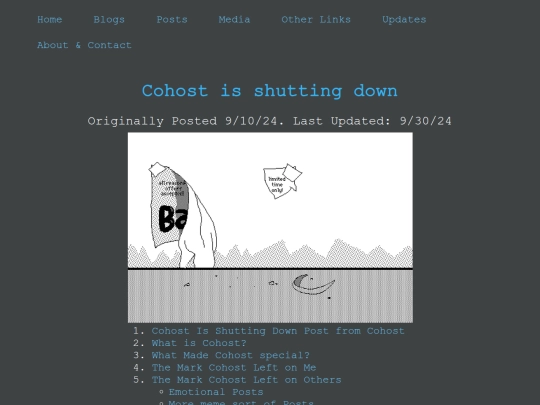 Blogs/Technology/Rant/Cohost_Shutting_Down screenshot