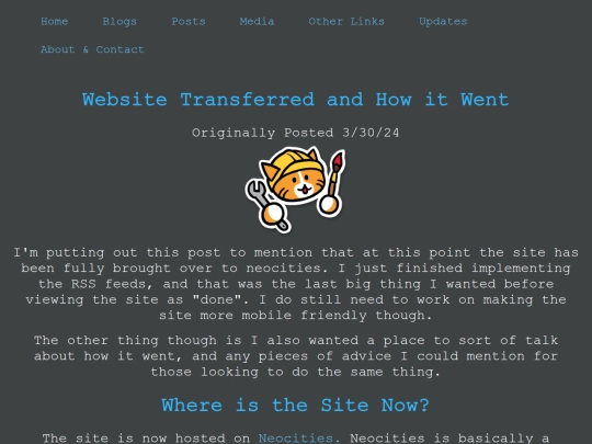 Blogs/Technology/Rant/Website_Transferred screenshot
