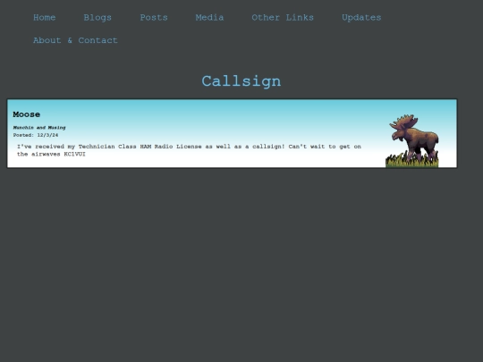 Posts/Callsign screenshot