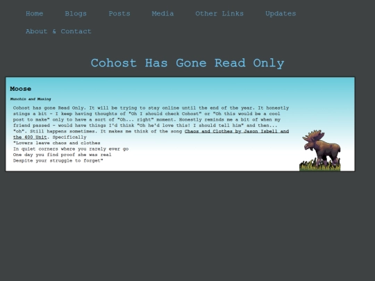 Posts/Cohost_Goes_Read_Only screenshot