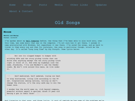 Posts/old_songs screenshot