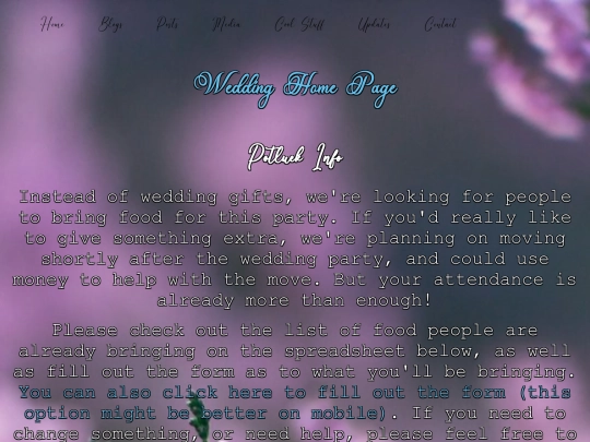 Wedding_Celebration/Potluck screenshot