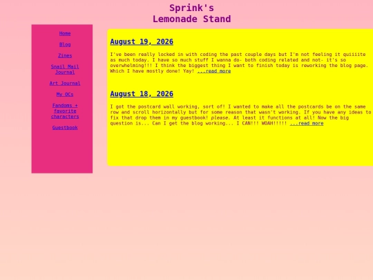 blog screenshot