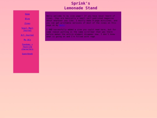 zines screenshot