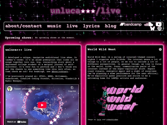 live screenshot