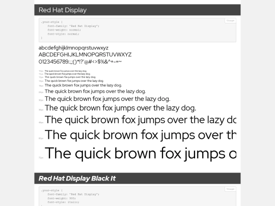google-fonts/Red_Hat_Display/demo screenshot