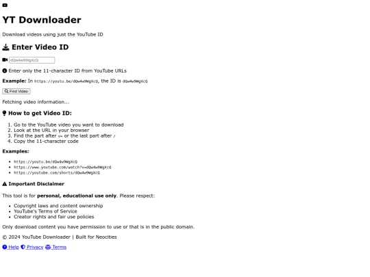 index screenshot