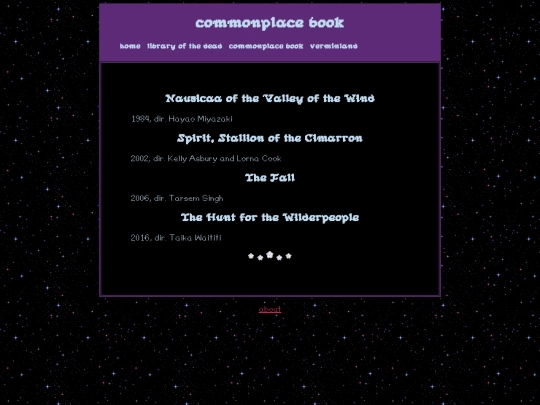 commonplace_book/movies screenshot