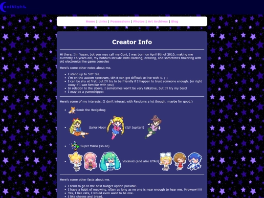 creatorinfo screenshot