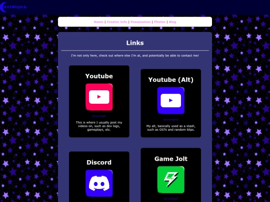 links screenshot