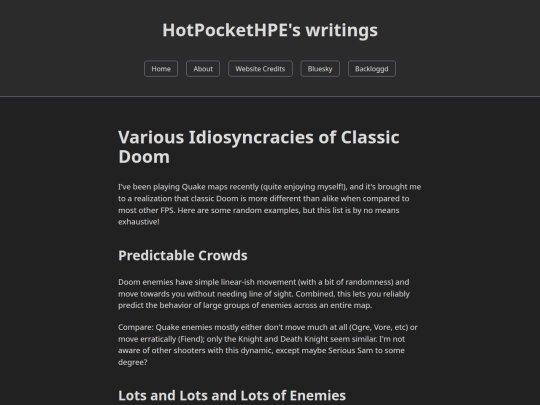 essays/doomidiosyncrasies screenshot