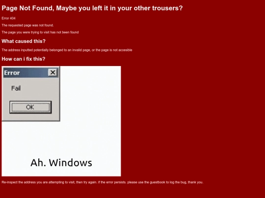 not_found screenshot