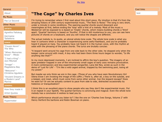 othermusic/thecage screenshot