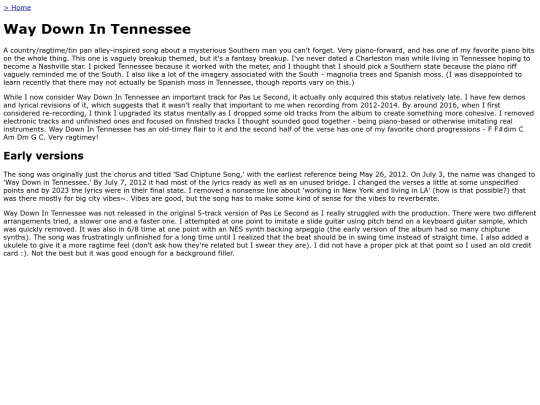 paslesecond/waydownintennessee screenshot