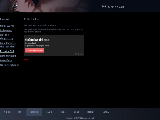 games/girl screenshot