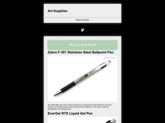 SHRINES_artsupplies screenshot