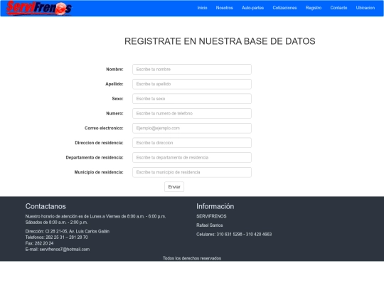 paginas/Registro screenshot