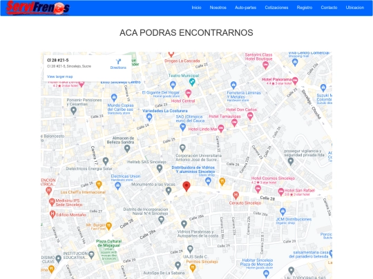 paginas/Ubicacion screenshot