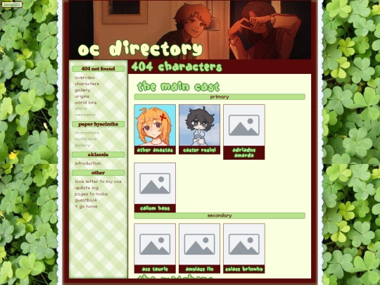 oc/404/characters screenshot