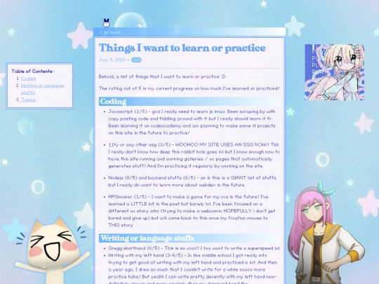 ramblings/2026/Things I want to learn or practice screenshot