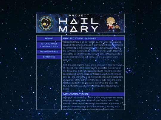 shrines/project-hail-mary screenshot