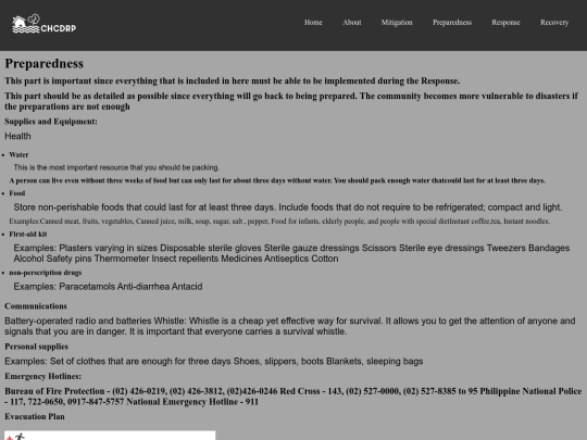 Preparedness screenshot