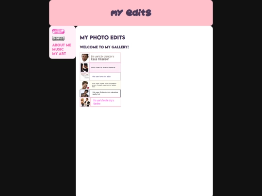 edits screenshot