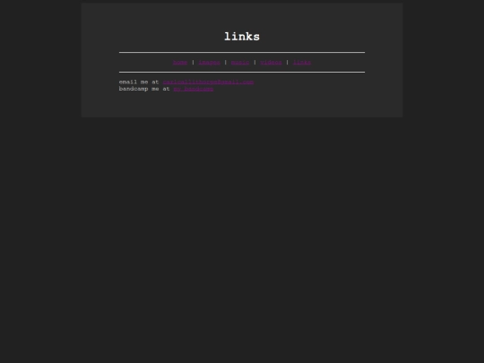 links screenshot