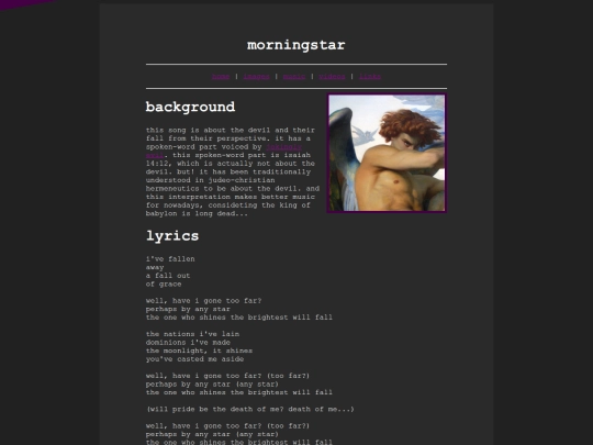 songs/morningstar screenshot
