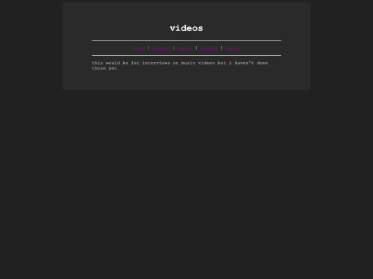 videos screenshot