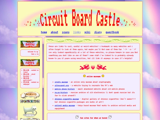 links screenshot