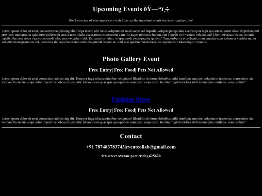 Event projet/event screenshot