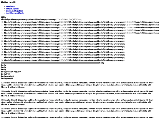webfontkit-20231030-130150/blotter-regular-demo screenshot